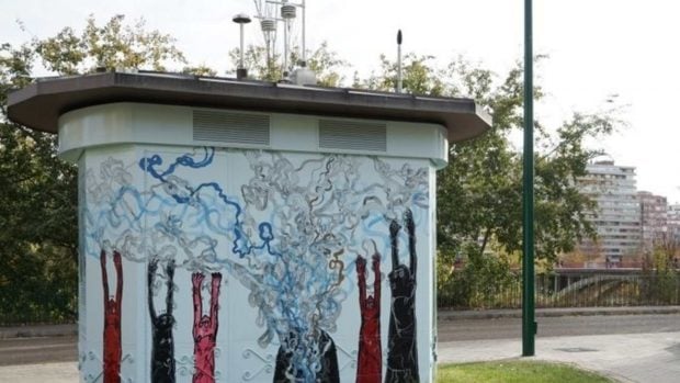 Estación de medición de contaminación aire