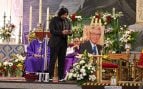 Rafael Amargo en el último adiós a su padre. (Foto: Cortesía)