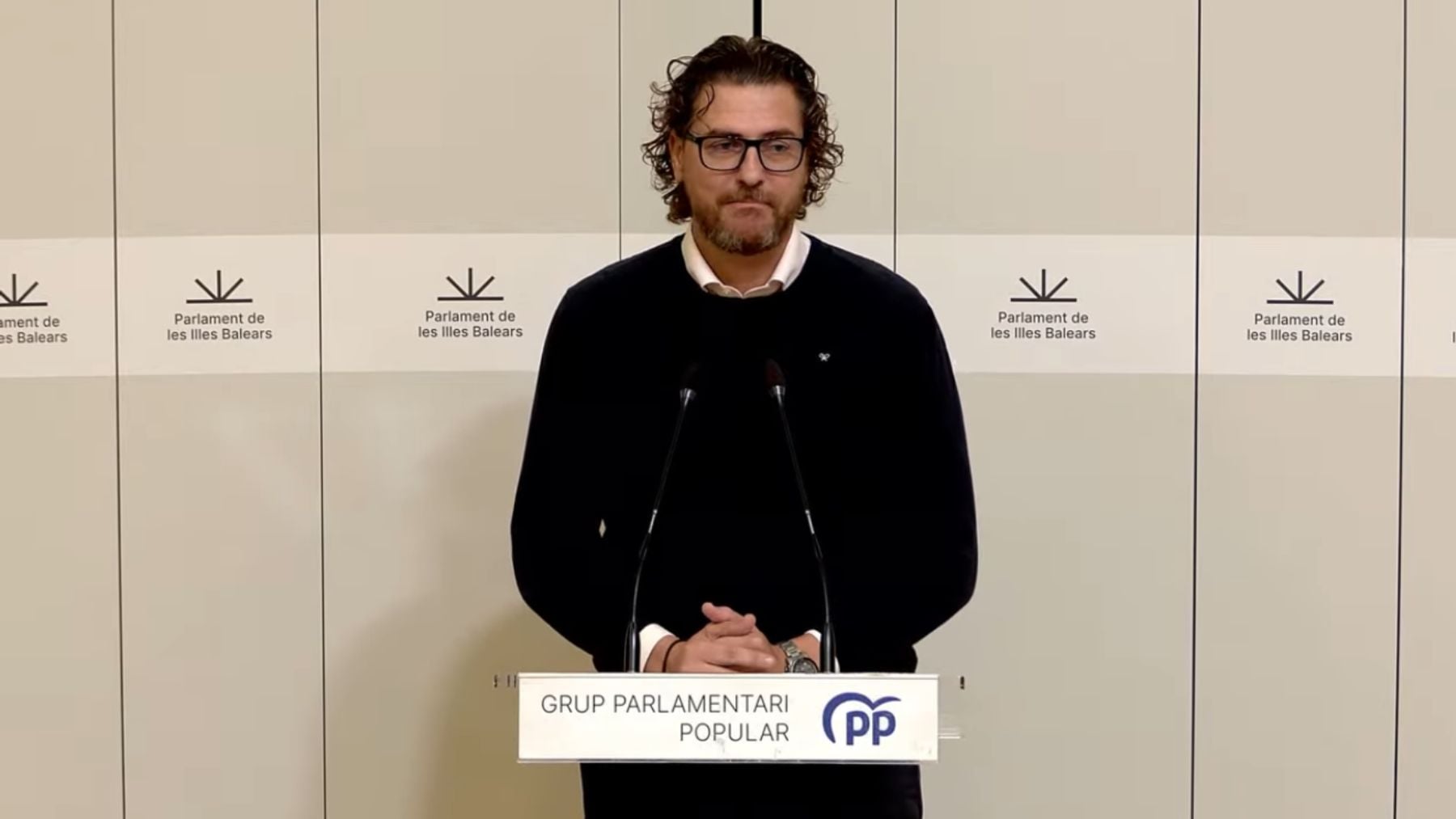 Sebastià Sagreras es el portavoz del PP en el Parlament.