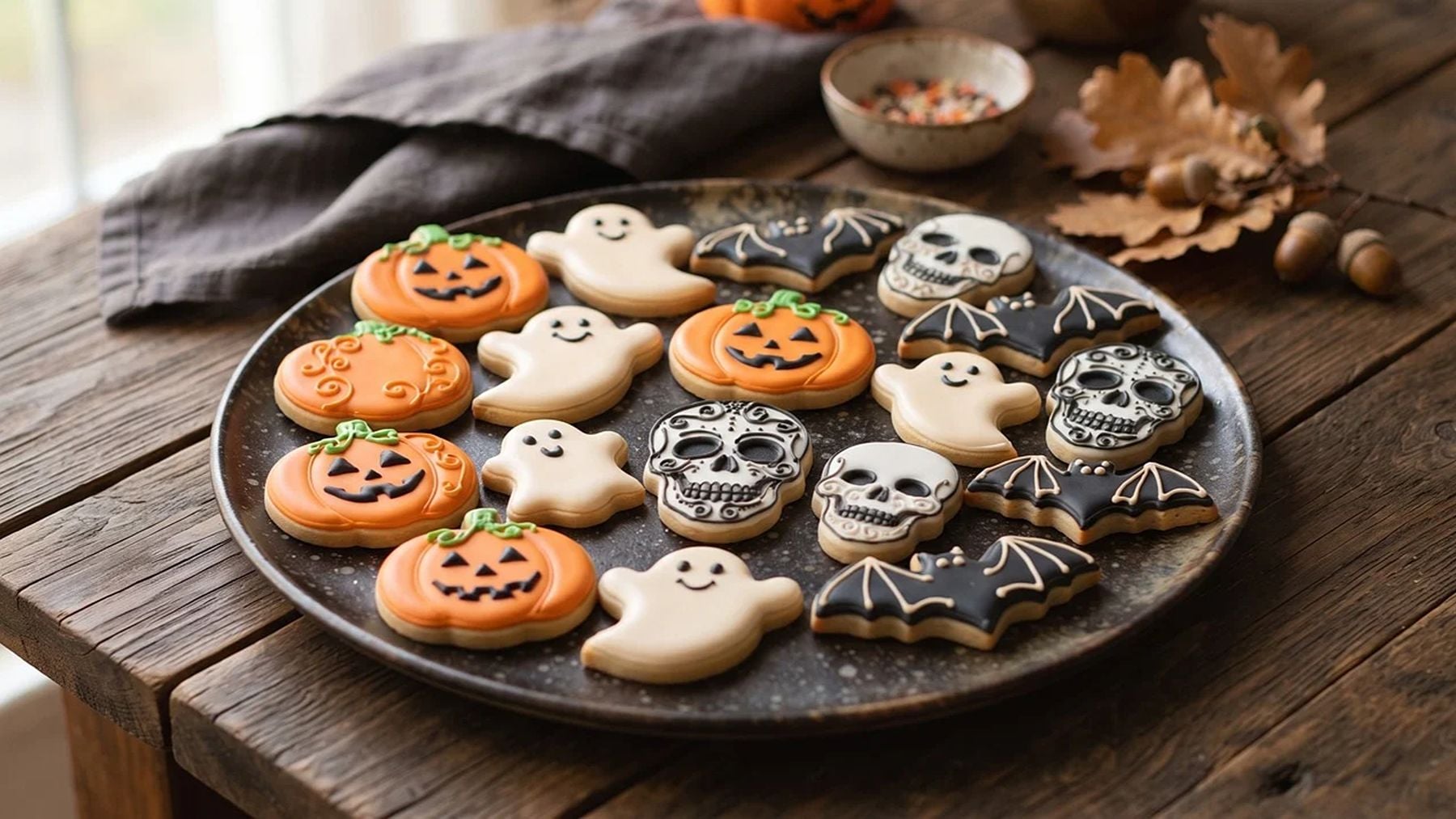 Las mejores recetas de galletas fáciles para hacer con niños en Halloween