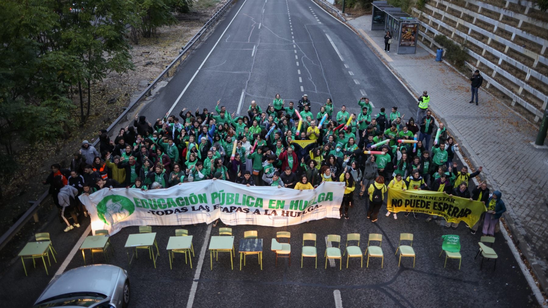 Manifestantes de la