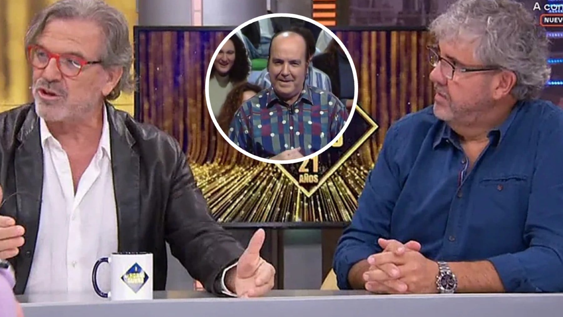 Pepe Navarro, Chiquito de la Calzada y Florentino Fernández (Atresmedia).