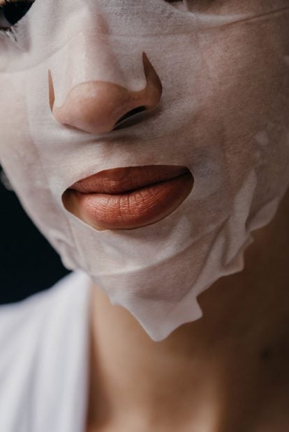 mascarilla facial parches ojos