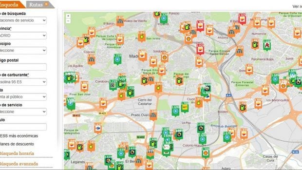 precio gasolina 22 octubre Madrid