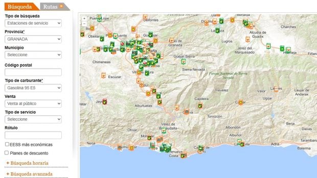 precio gasolina 23 octubre Andaluc&iacute;a