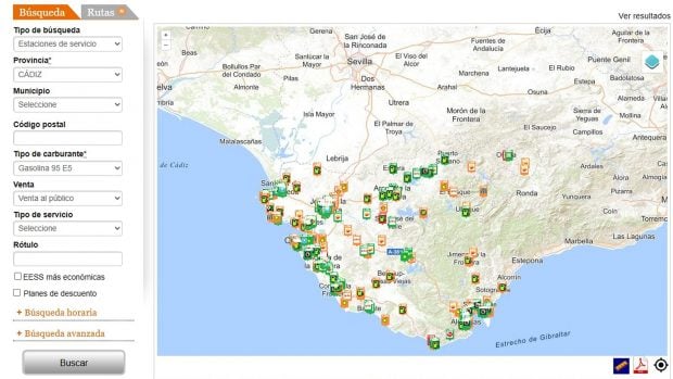 precio gasolina 26 octubre Andaluc&iacute;a