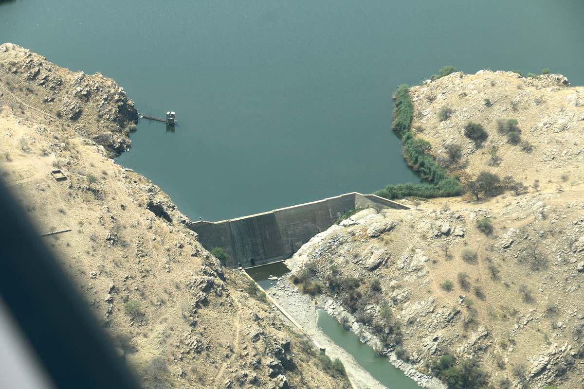 Presa de Goreangab, cerca de Windhoek, una de las fuentes de la planta de agua potable reciclada
