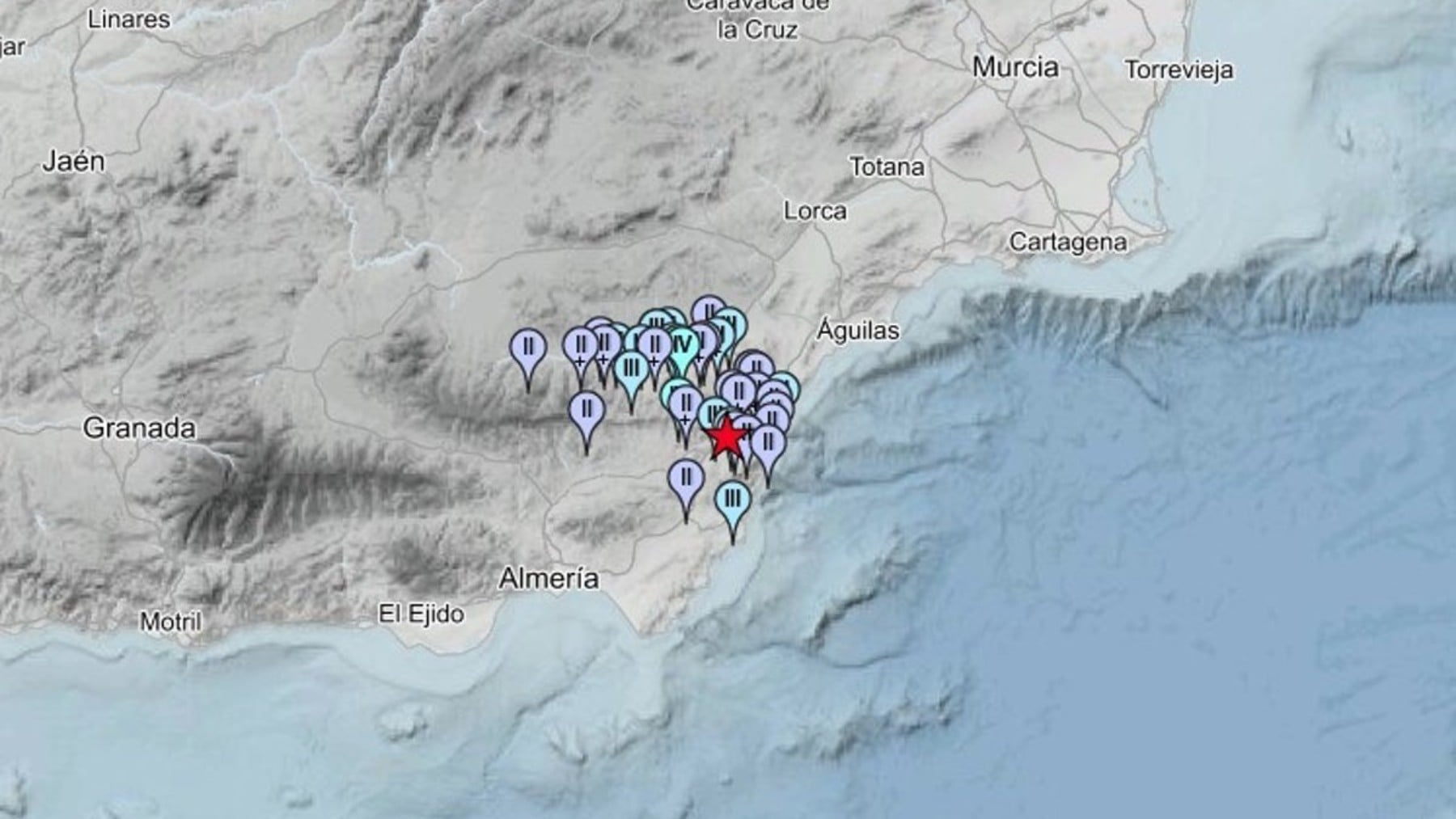 Un terremoto de magnitud 3,4 azota 22 municipios de Almería