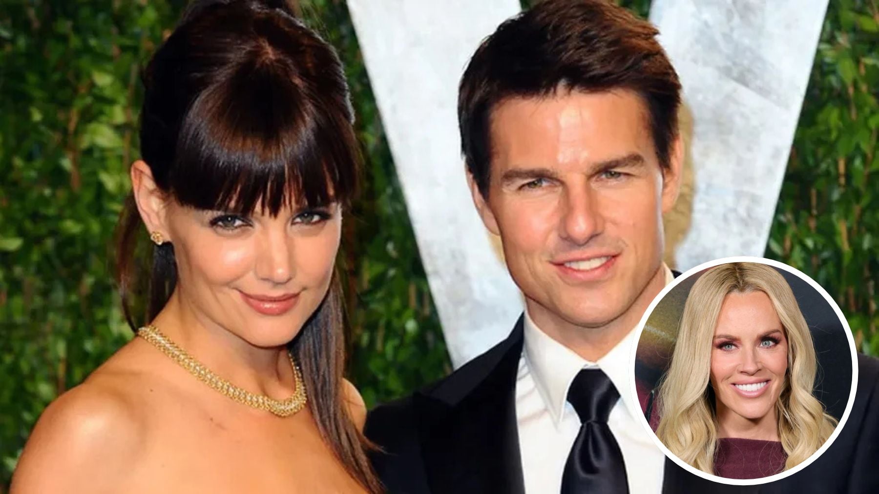 Tom Cruise, Katie Holmes y Jenny McCarthy. (E.P.)