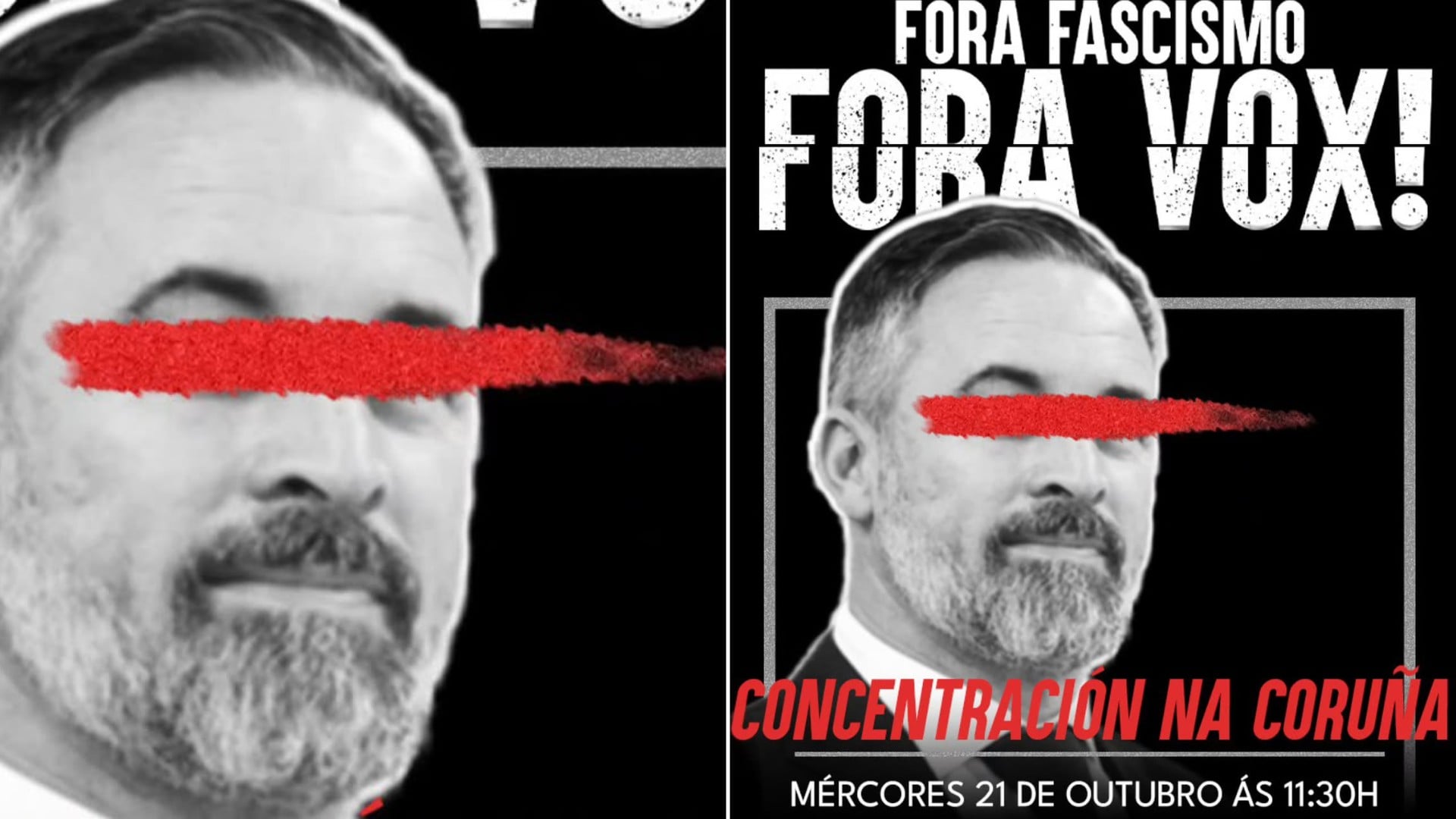 La ultraizquierda convoca una concentración antifascista para boicotear a Abascal en La Coruña: Viene a provocar