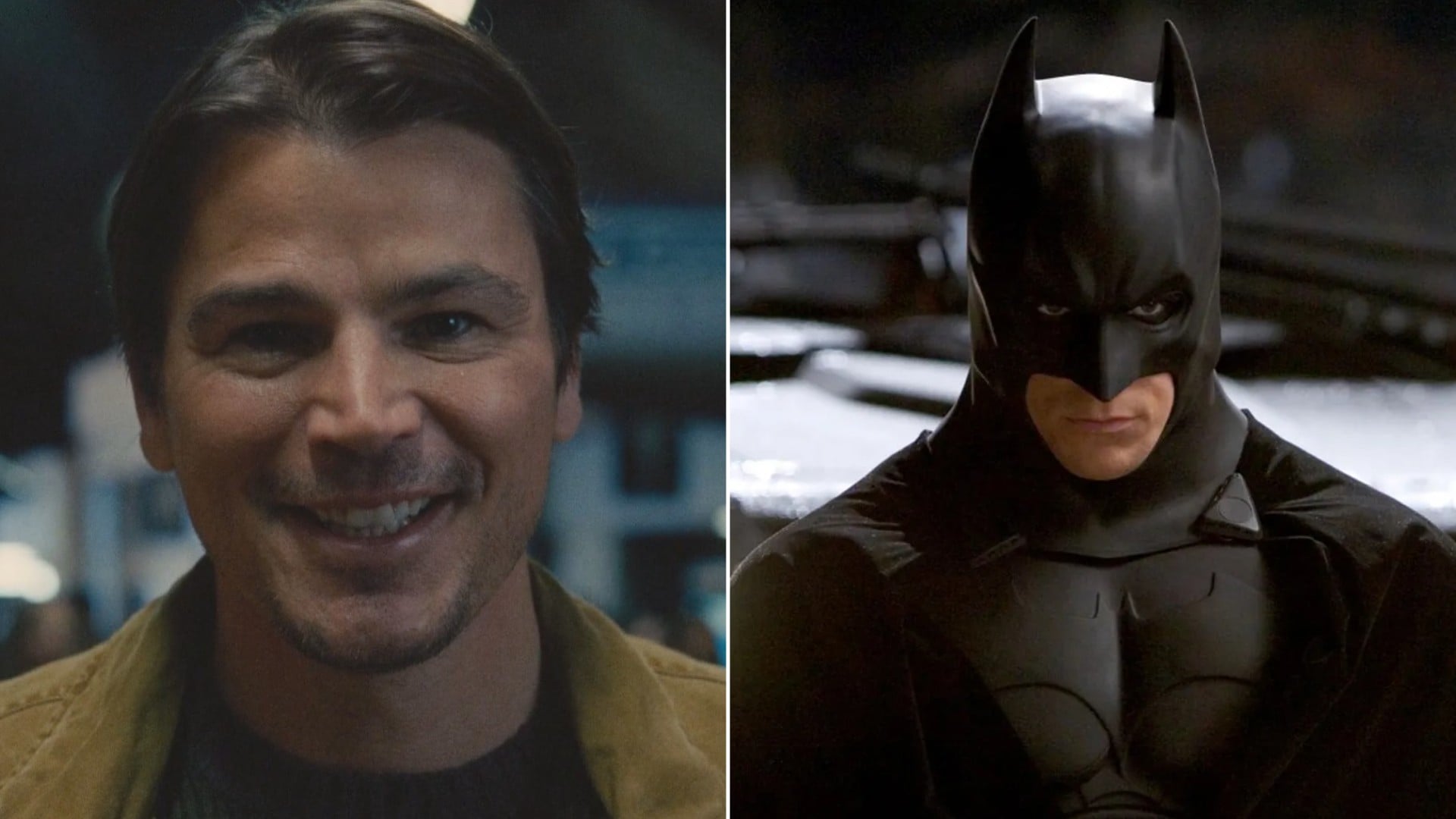 Josh Hartnett en ‘La trampa’ (Warner Bros.) y ‘Batman Begins’ (Warner Bros.).