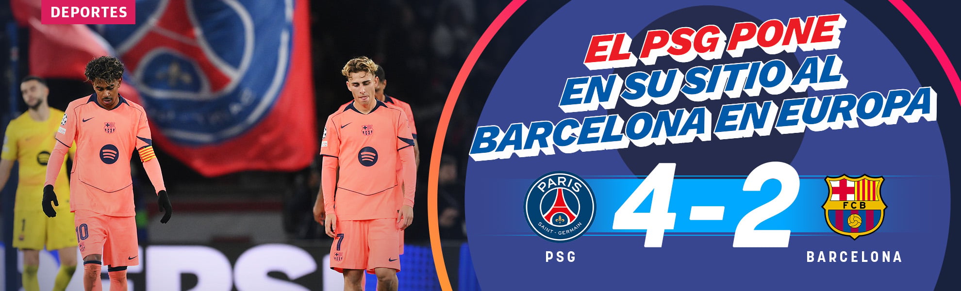 El PSG pone en su sitio al Barcelona en Europa