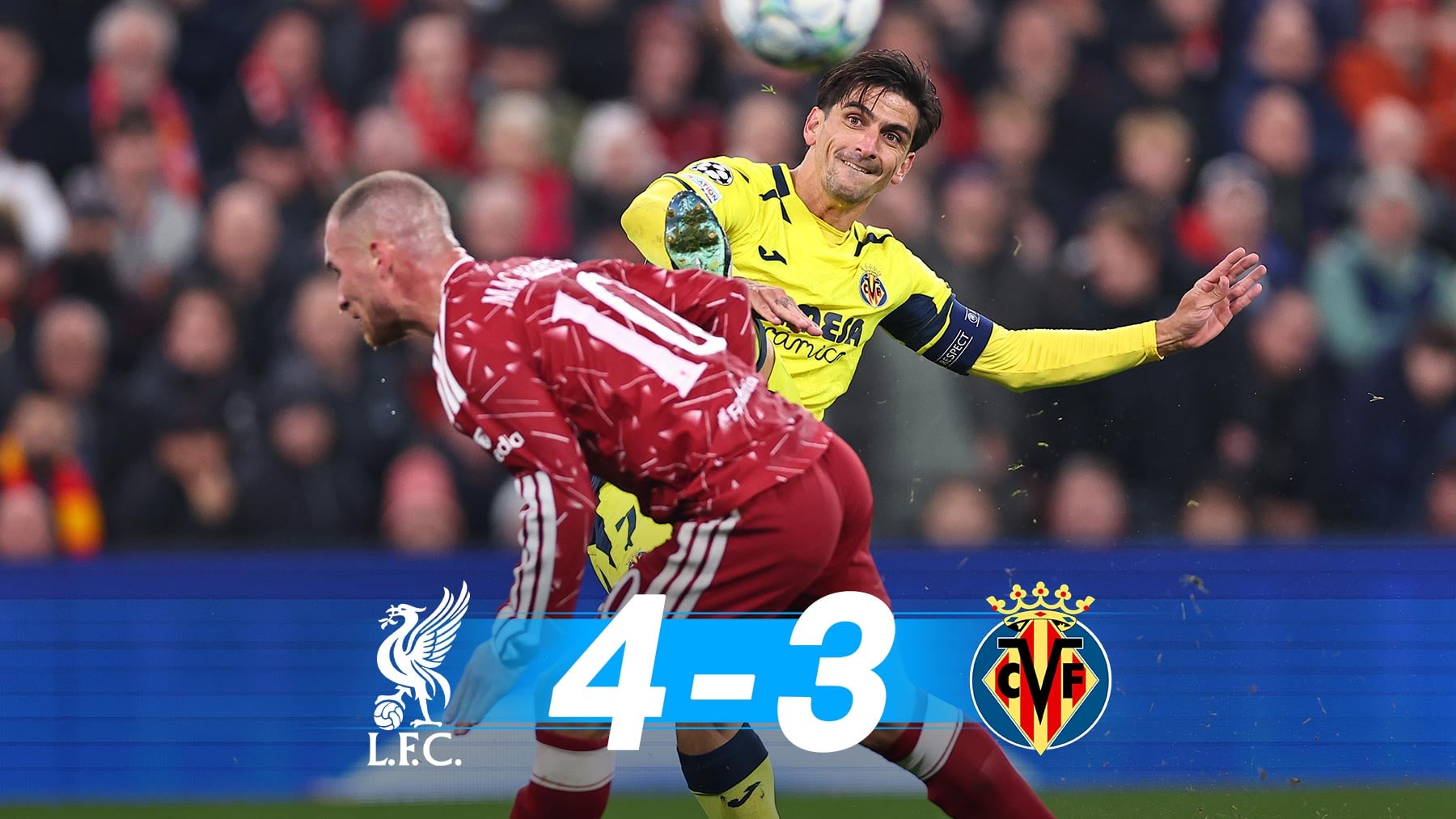 El Liverpool despierta al Villarreal de su sueño en Anfield con una remontada liderada por Mac Allister
