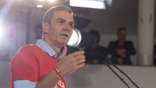 Imagen del presidente del Gobierno, Pedro Sánchez, durante el Comité Federal del PSOE.