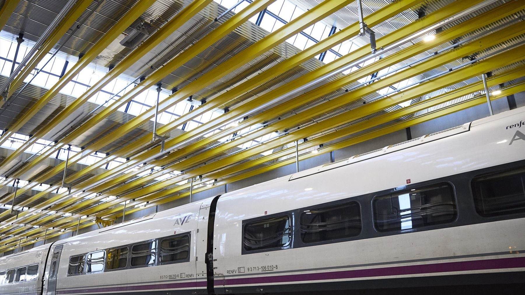Imagen de un taller de Renfe. EP