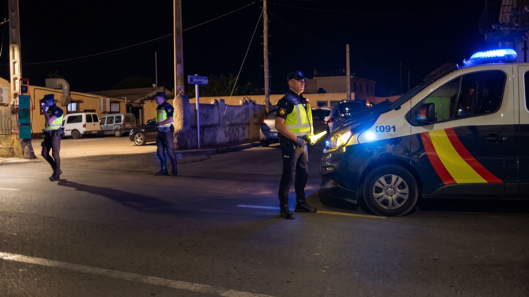 Agentes de la Policía Nacional en Palma.