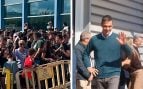 Sánchez visita la zona del temporal entre insultos pese al perímetro de seguridad para evitar un Paiporta