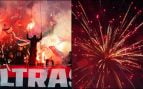 Ultras del PSG meten miedo al Barcelona con fuegos artificiales la noche antes del partido de Champions