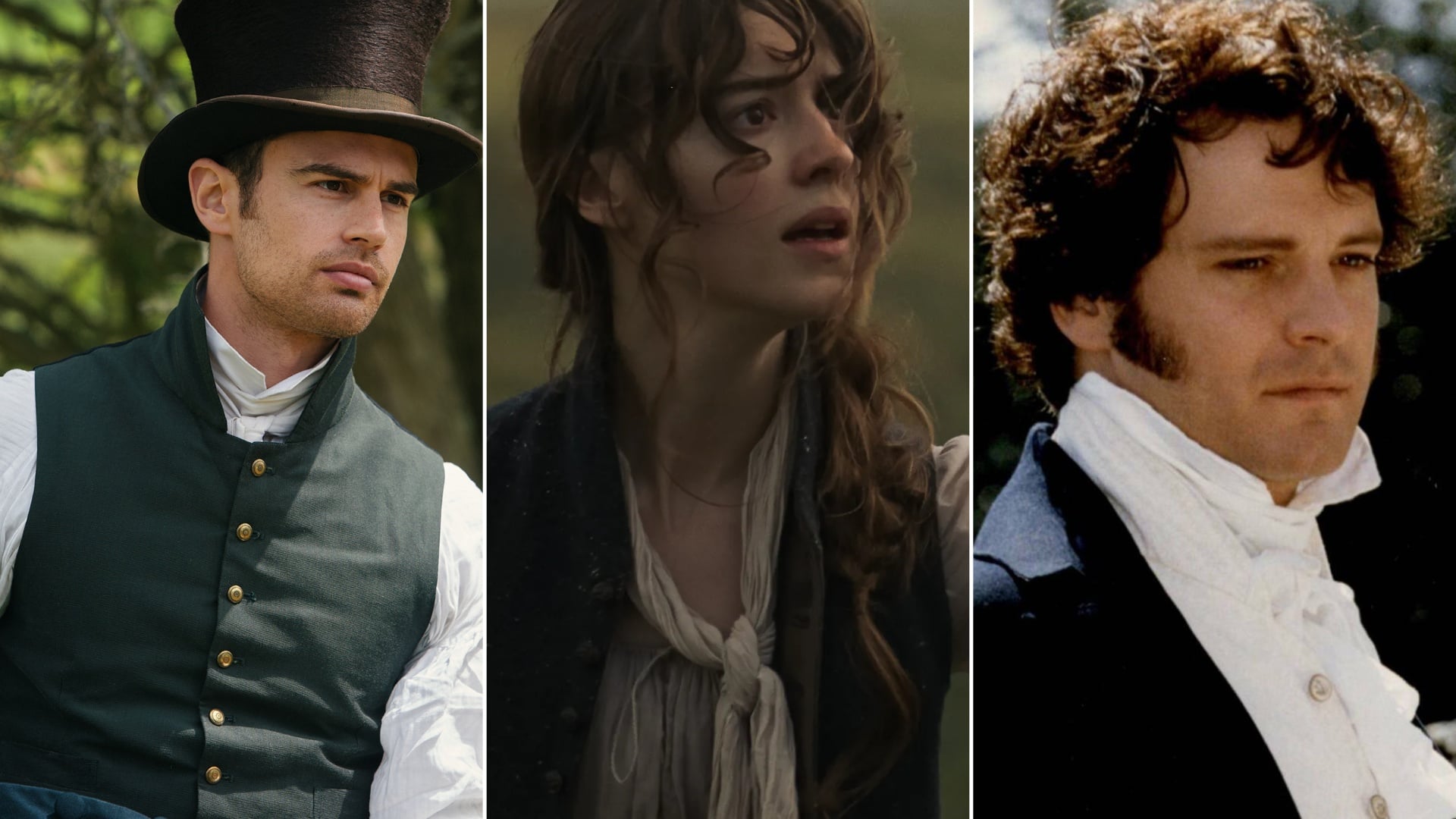 ‘Sanditon’ (Red Planet pictures), ‘Sentido y sensibilidad (Focus Features) y ‘Orgullo y prejuicio’ (BBC).