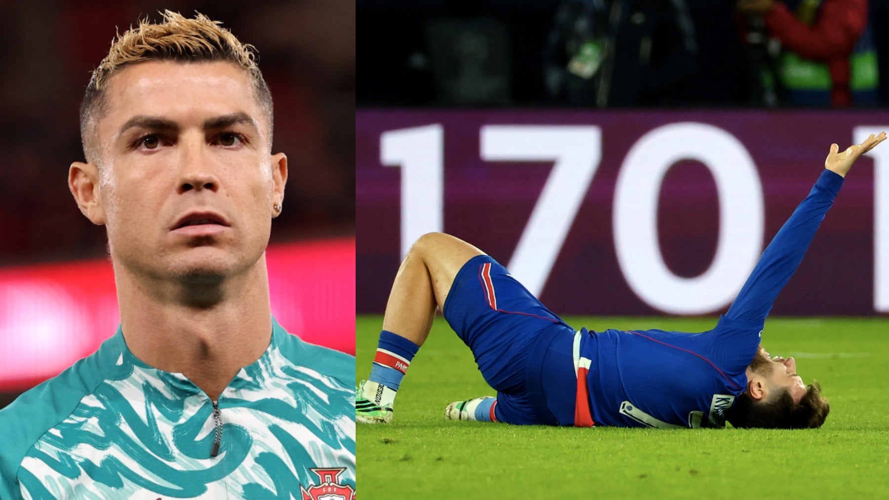 El emotivo mensaje de Cristiano a Kvaratskhelia tras su lesión de ligamento cruzado ante el Barcelona