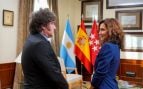 Ayuso recibe a Milei en Madrid y le alerta de la «cirugía electoral» de Sánchez con la Ley de Nietos