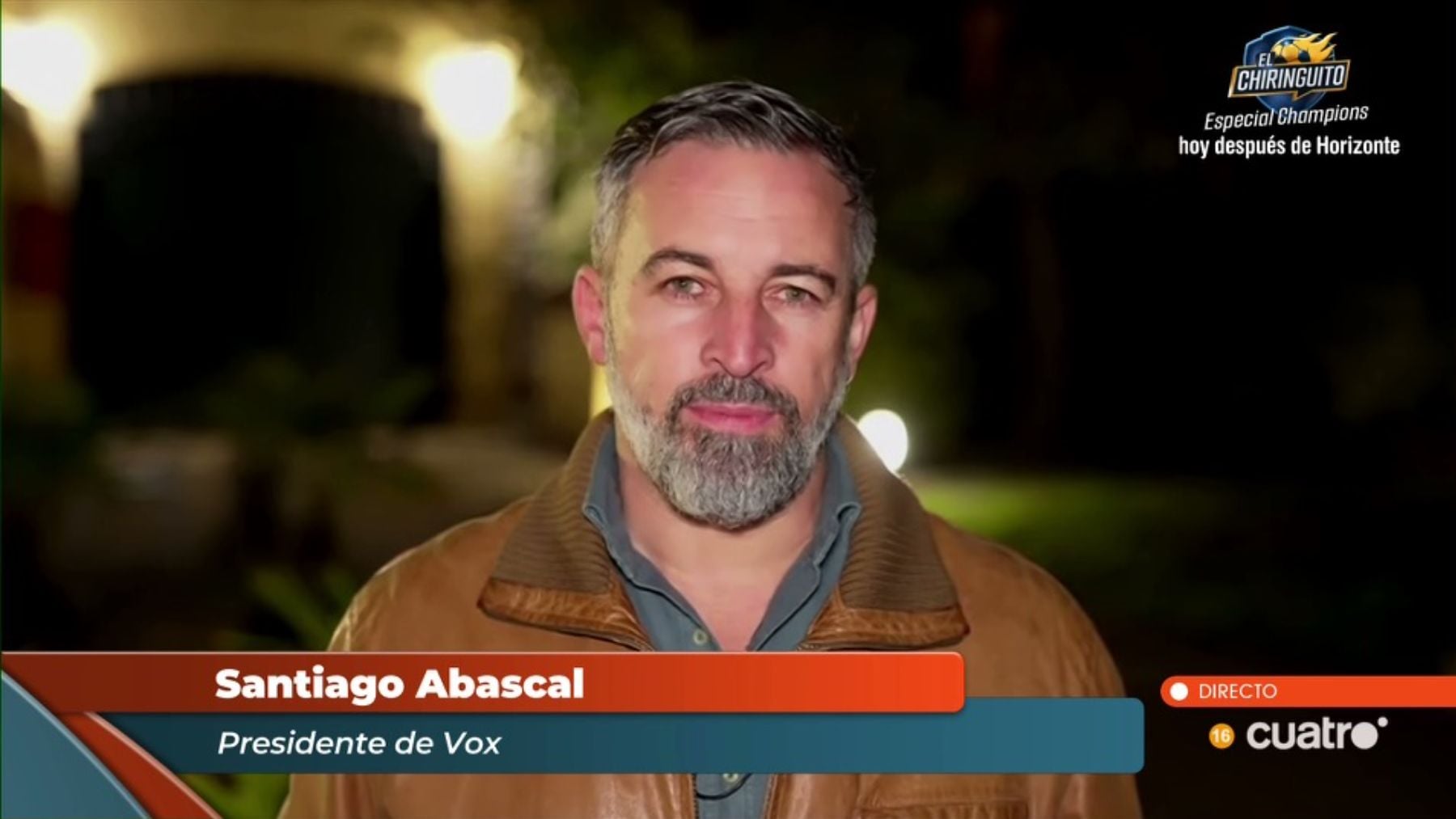 Abascal culpa en Horizonte a Sánchez y Marlaska de la violencia contra Vox: Esto no lo permitiría con el PSOE