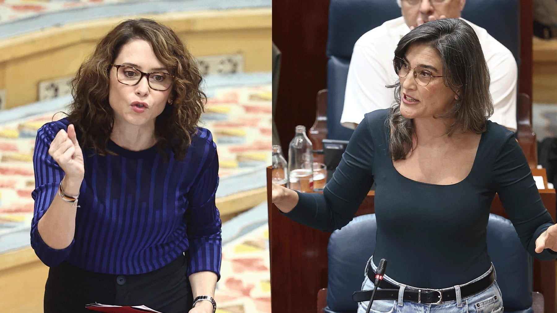 La izquierda monta una bronca para no dejar hablar a Ayuso y su nº 2 espeta a Bergerot: ¡Cállate, verdulera!