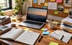 Portatil, mesa, escritorio