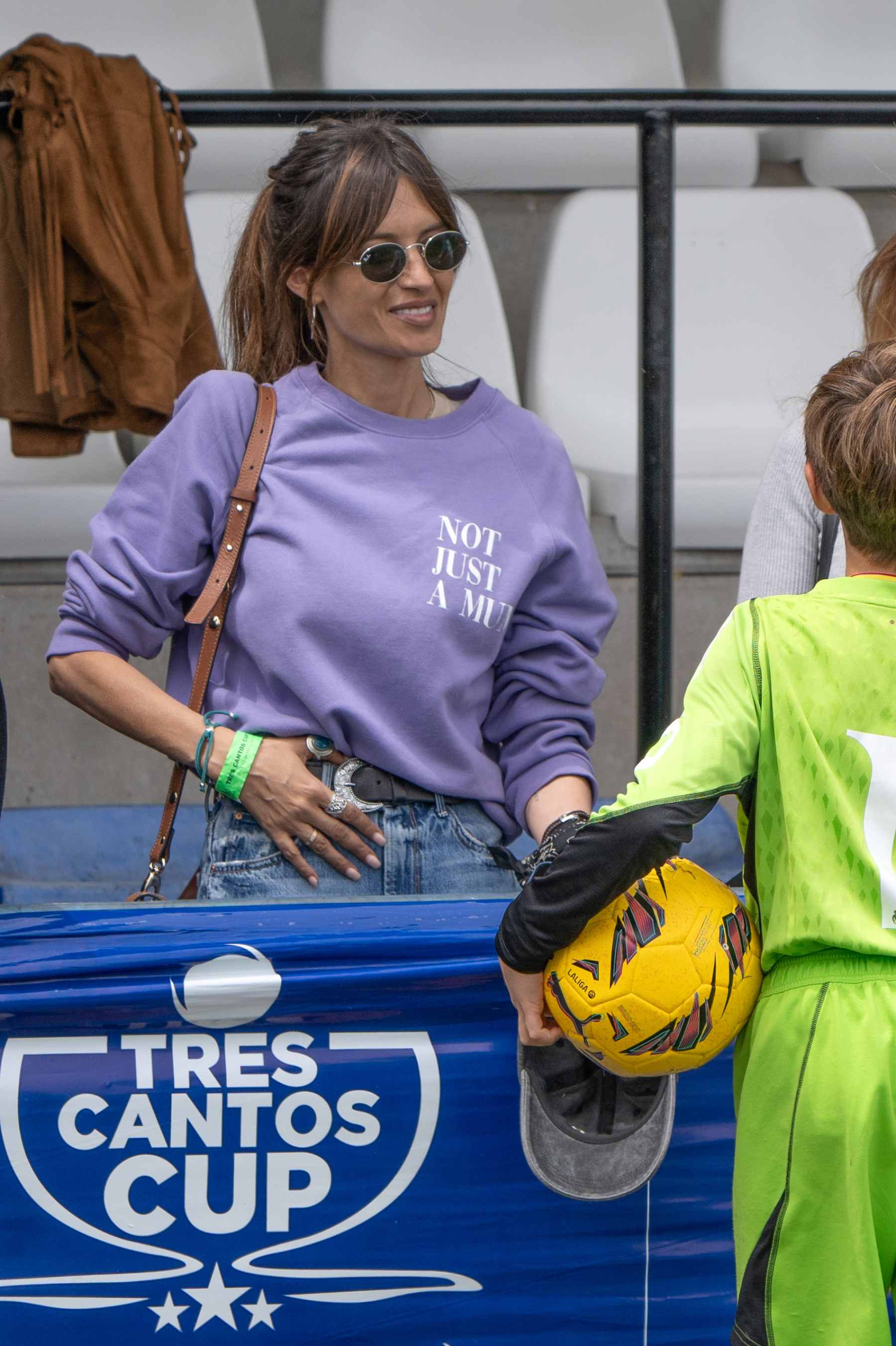 Sara Carbonero durante un partido de fútbol. (Foto: Europa Press)