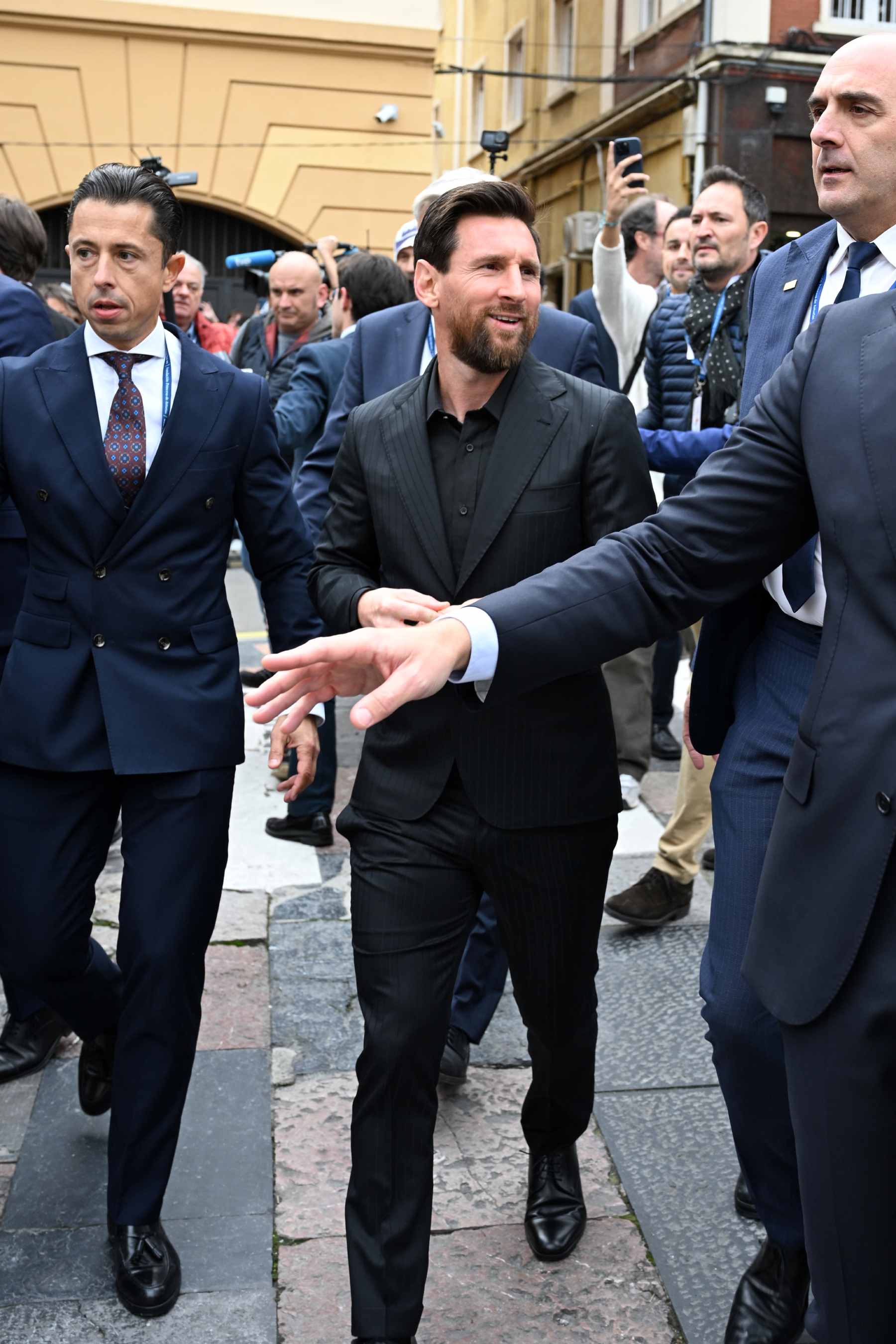 Leo Messi en Oviedo. (Foto: Europa Press)