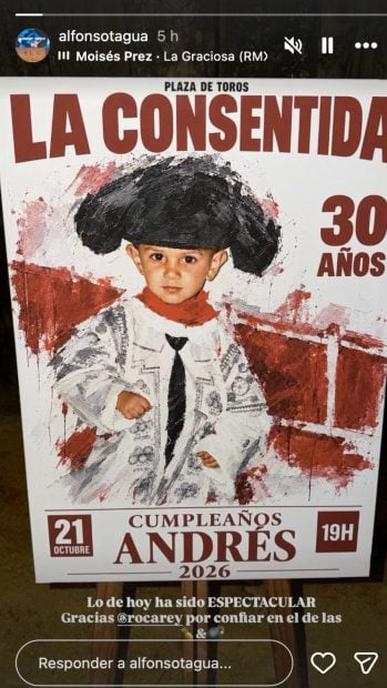 El cartel de la fiesta de Roca Rey. (Foto: Redes Sociales)
