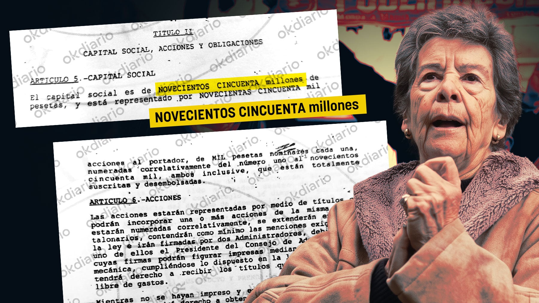 La sociedad de la que era consejera Maricarmen tenía un capital de 950 millones de pesetas en 1994 para comprar y alquilar pisos