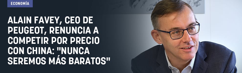 Alain Favey, CEO de Peugeot, renuncia a competir por precio con China: Nunca seremos más baratos
