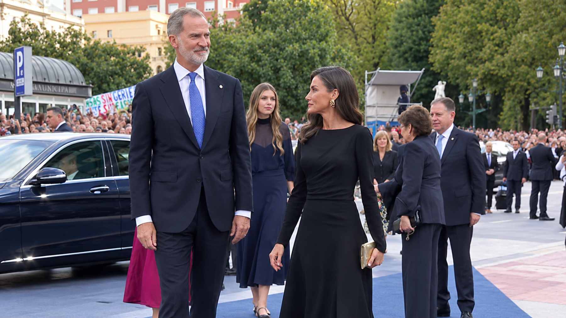 Los Reyes Felipe y Letizia en los Premios Princesa de Asturias. (Foto: EFE)