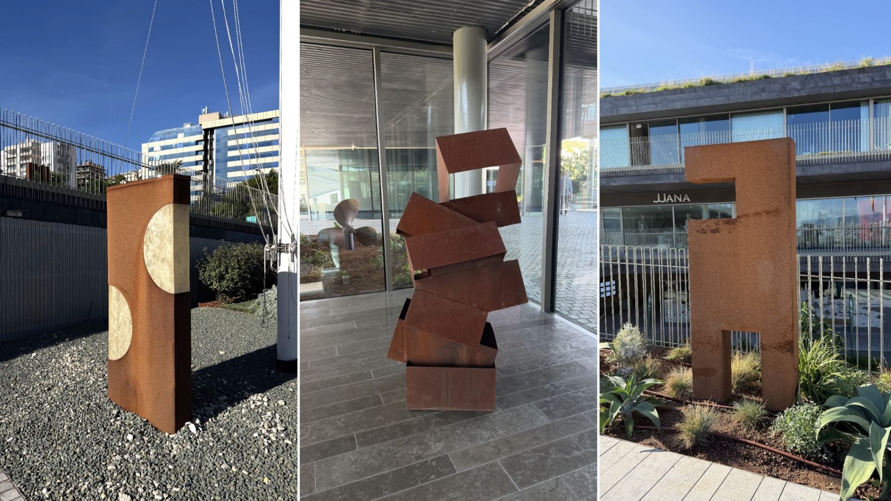 Las esculturas de acero de Vicenç Mulet llegan al Club de Mar-Mallorca tras su paso por la Misericòrdia