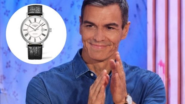 El reloj de Pedro S&aacute;nchez. (Fotos: TVE/ Longines)