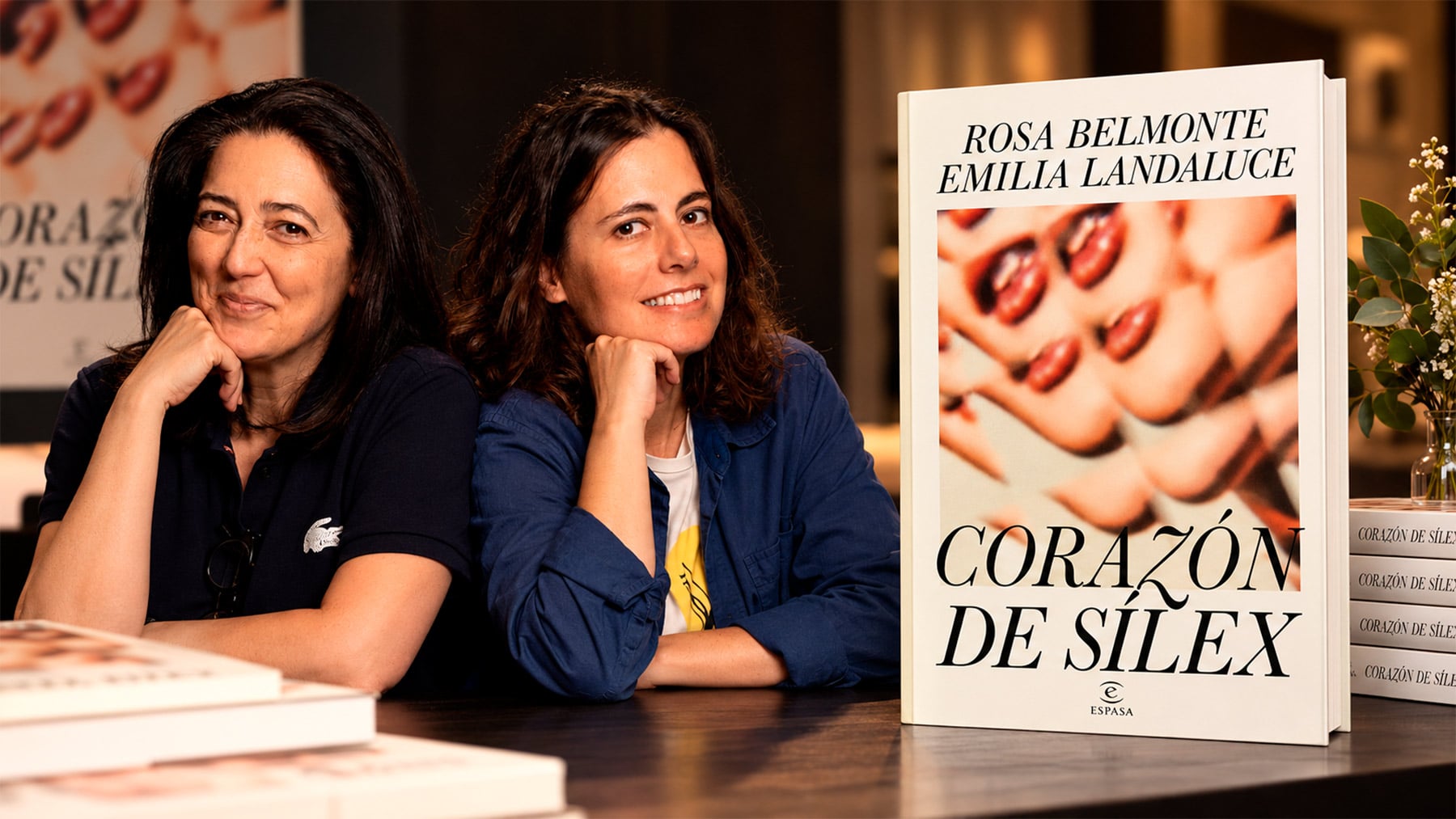 Rosa Belmonte y Emilia Landaluce.
