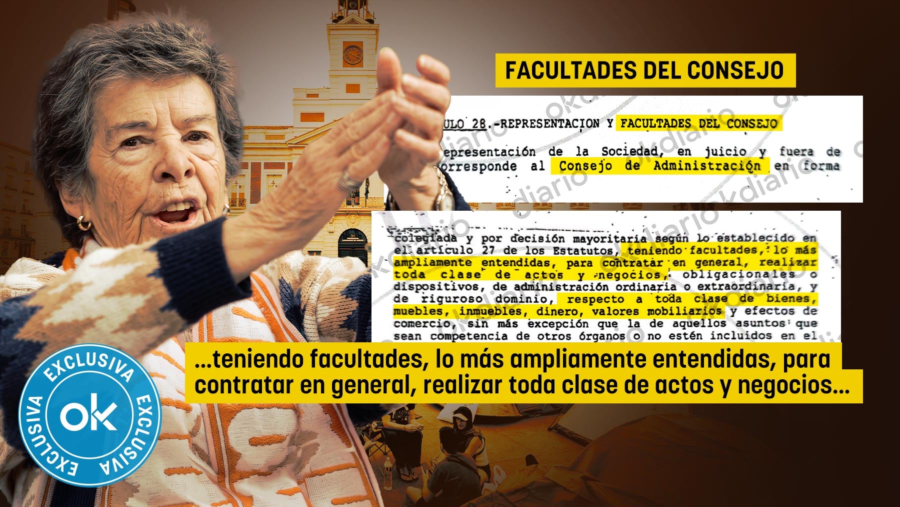 Maricarmen tenía potestad para «realizar toda clase de negocios» con inmuebles en la empresa de 950 millones de pesetas de la que era consejera
