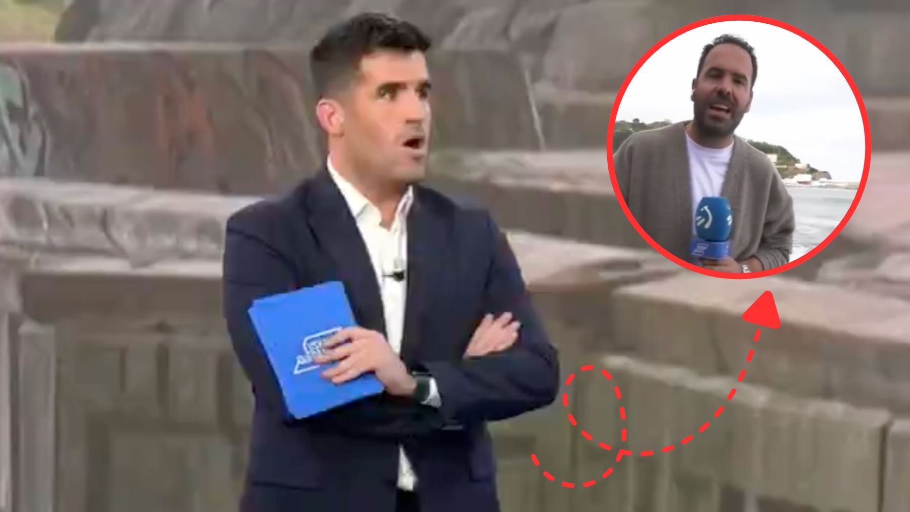Odei Esnaola Ugalde y Sergio Ovejero en ‘Euskadi Quédate’. (ETB2)