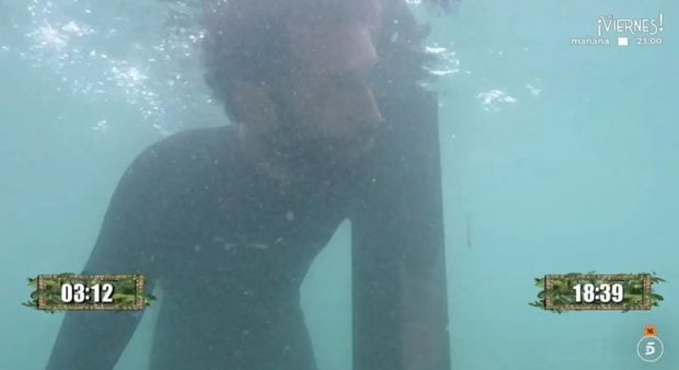 Omar Sánchez en Supervivientes. (Mediaset)