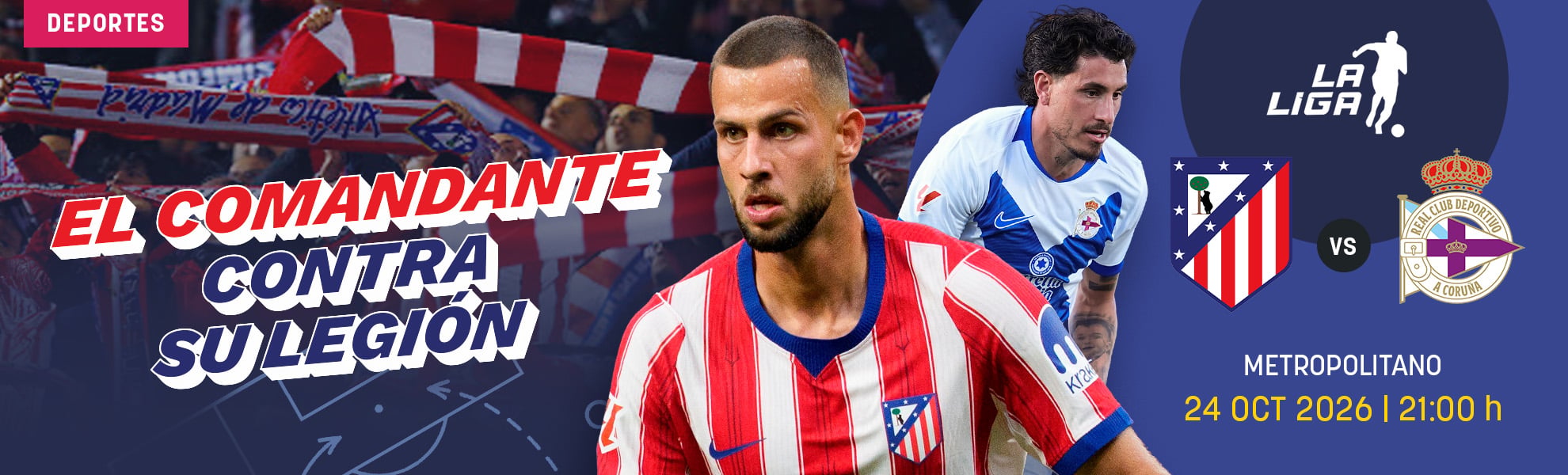 Atlético - Deportivo: el comandante Giménez contra su legión