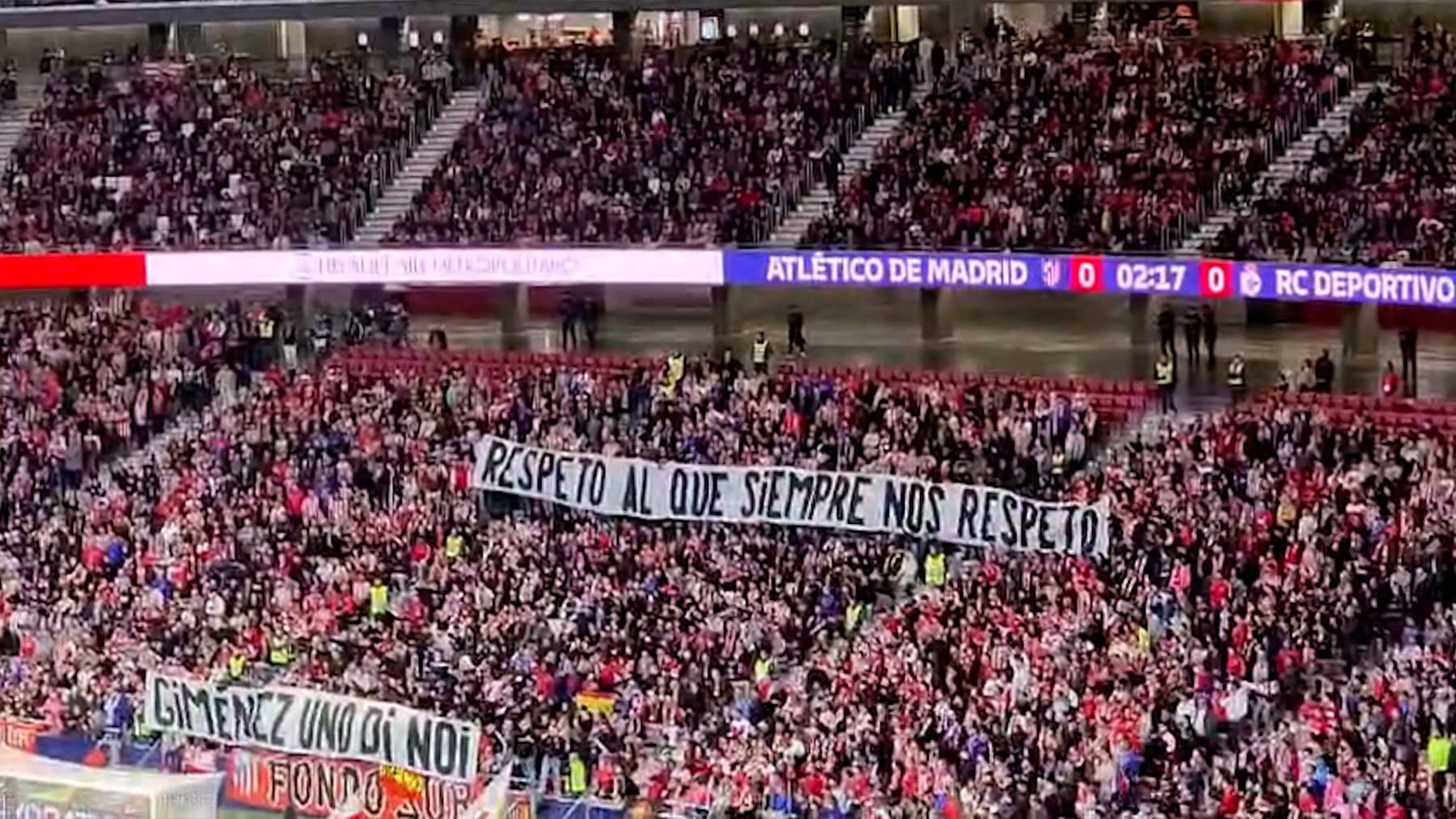 Emocionante reencuentro de Giménez con el Metropolitano: Respeto al que siempre nos respetó,