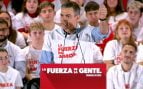 Pedro Sánchez en un mitin, en Granada