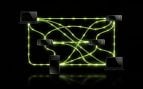 Ilustración oficial de NVIDIA PAIR con portátiles, torres y equipos compactos unidos por conexiones verdes en una red doméstica