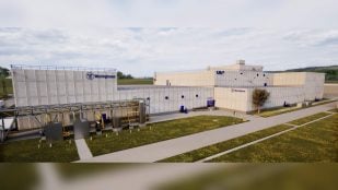 Recreación de la nueva fábrica de combustible nuclear LEU+ de Westinghouse en Hopkins, Carolina del Sur