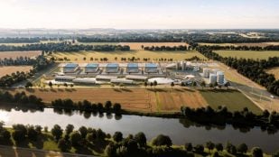 Render de la planta de Blue Energy en Victoria (Texas), uno de los proyectos de centrales nucleares en astilleros