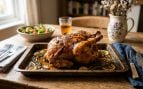 Pollo dorado y crujiente