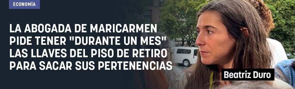 La abogada de Maricarmen pide tener durante un mes las llaves del piso de Retiro para sacar sus pertenencias