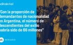 El fraude, en un dato: 333 «nietos» por cada exiliado