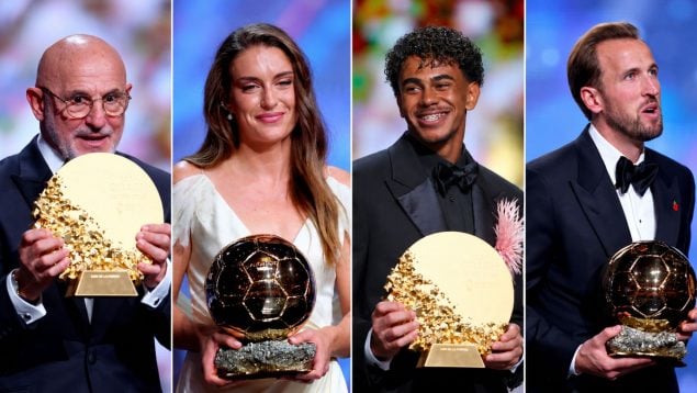 Késések, eső és spanyol dominancia határozta meg a londoni Aranylabda-gálát